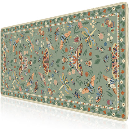 iCasso Desk Mat, Large Desk Mouse Pad for Desk,Home Office - Green Weeds