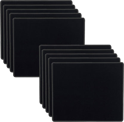 SaiTech IT 10-Pack Mouse Pads Bulk, Stitched Edges, Non-Slip Base