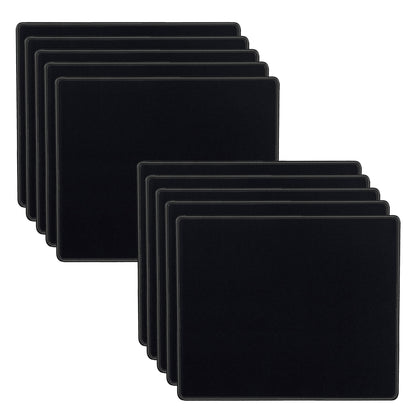 SaiTech IT 10-Pack Mouse Pads Bulk, Stitched Edges, Non-Slip Base