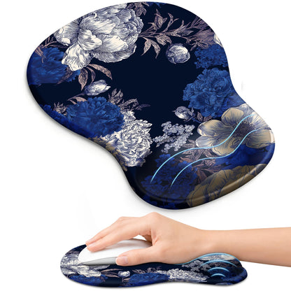Ergonomic Mouse Pad with Wrist Rest, Gel Wrist Support, Black