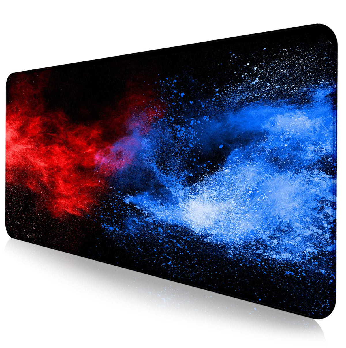 Retro American Flag XL Gaming Mouse Pad with Stitching Edge Laptop Desk Mat
