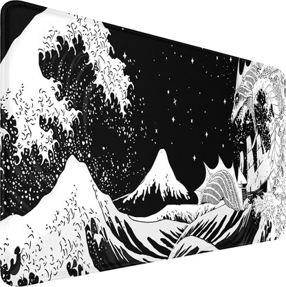 Large Gaming Mouse Pad, 31.5x15.7 in Large Desk Computer Keyboard Mouse Mat