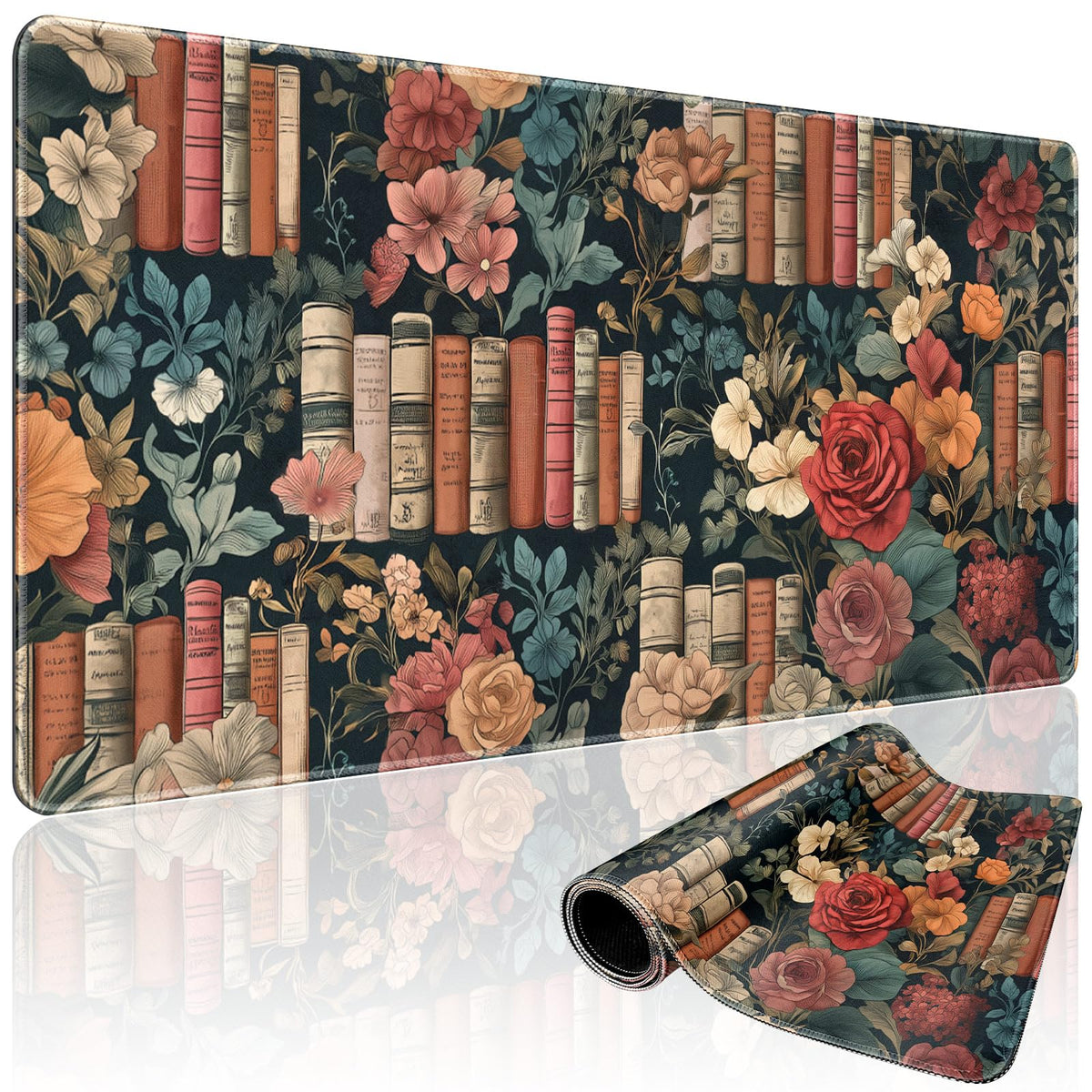 Mystical Gothic Library Large Gaming Mouse Pad Desk Mat 31.5x15.7