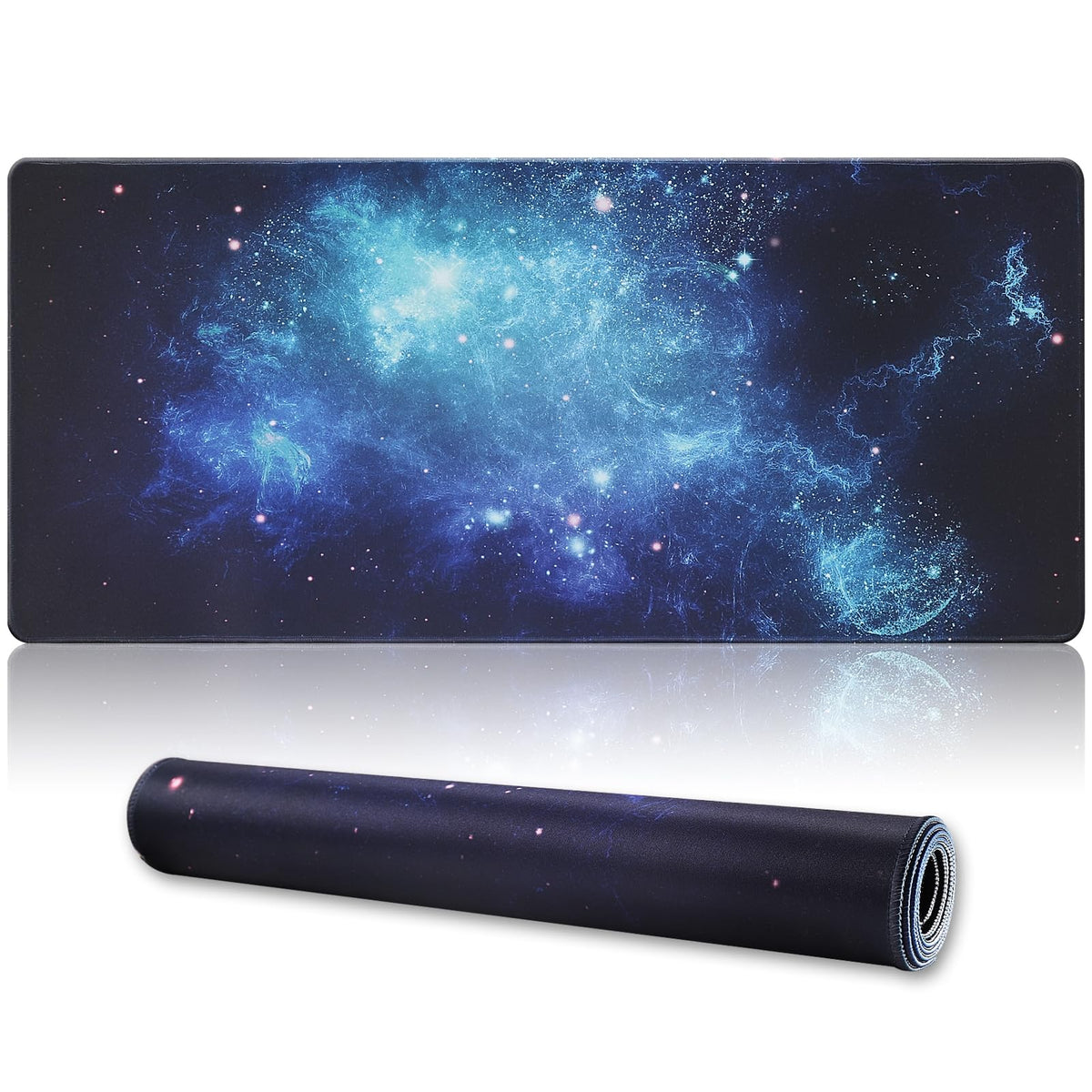 XXL Professional Large Mouse Pad & Computer Game Mouse Mat (35.4x15.7x0.12IN, 90x40 Black)
