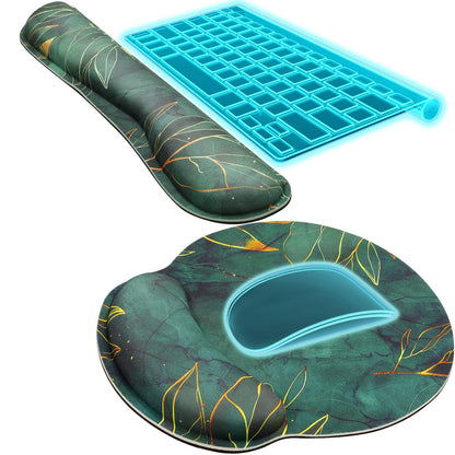 KTRIO Keyboard Wrist Rest & Mouse Pad with Wrist Rest, Black