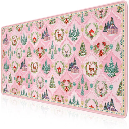 iCasso Desk Mat, Large Desk Mouse Pad for Desk,Home Office - Green Weeds