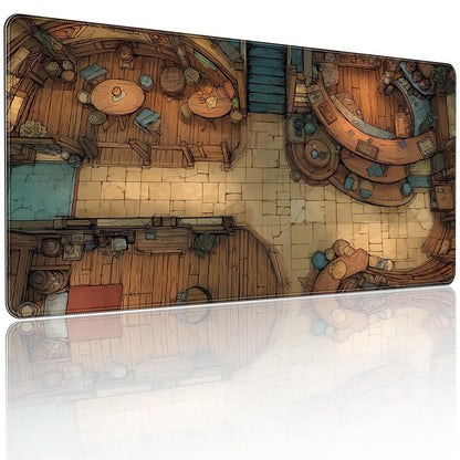 Anime Frog Playing Card Gaming Mouse Pad, Extended 35.4 x 15.7 Inches, Non-Slip Rubber Base, Stitched Edges,Water Proof， XXL Desk Mat