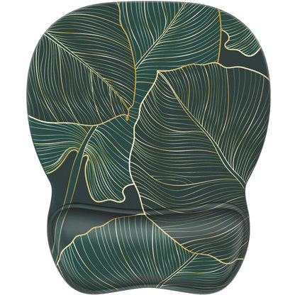 MROCO Ergonomic Mouse Pad with Gel Wrist Rest, 9.4 x 8.1 in, Cloud Forest