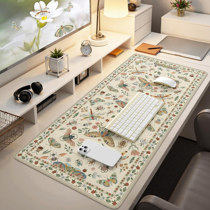 iCasso Desk Mat, Large Desk Mouse Pad for Desk,Home Office - Green Weeds