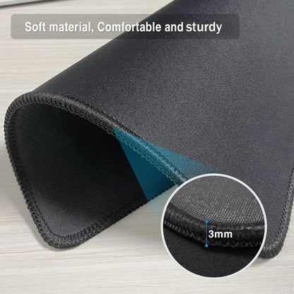 Zhithink 11 Pack Mouse Pad, 10.2''x8.2'' Computer Mousepad Bulk, Black