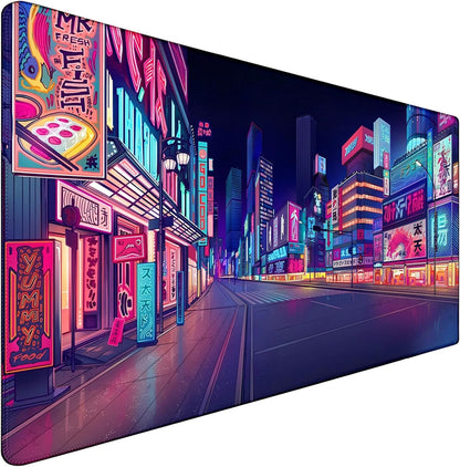 31.5" x 15.7" Waterproof Fabric Desk Pad Large Mouse Pad Office Game, Black