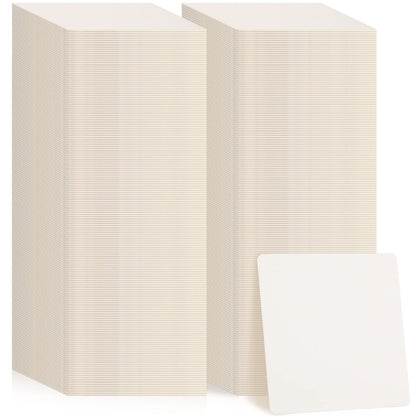 TaoBary 600 Pcs Cardboard Paper Coasters Bulk 4 Inch Square Blank,White