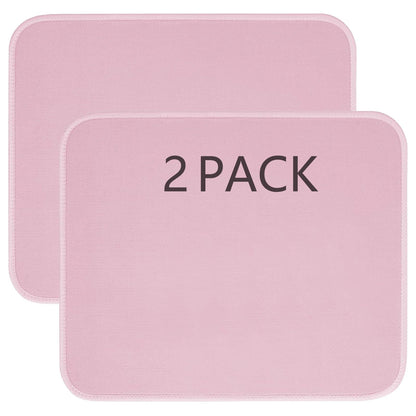 12 PCS Black Mouse pad Bulk with Stitched Edge,10.2x8.3inches 3mm Thickness Premium Textured Non-Slip Rubber Base Washable for Office and Home Use