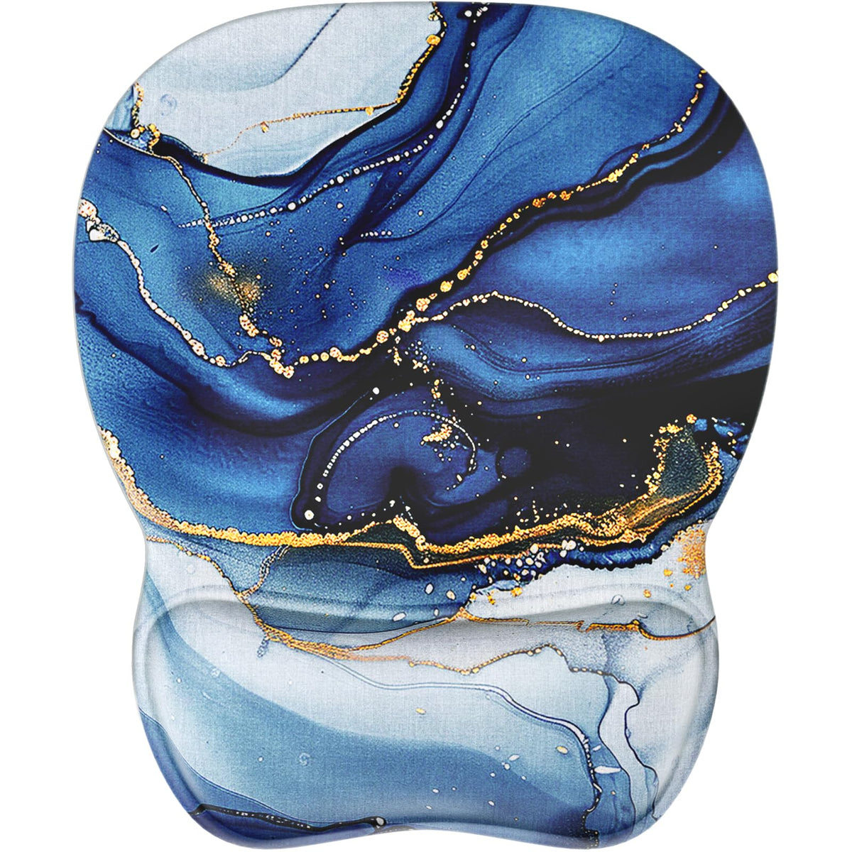 MROCO Ergonomic Mouse Pad with Gel Wrist Rest, 9.4 x 8.1 in, Cloud Forest