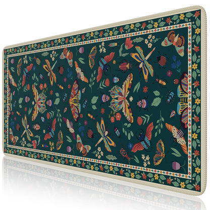 iCasso Desk Mat, Large Desk Mouse Pad for Desk,Home Office - Green Weeds