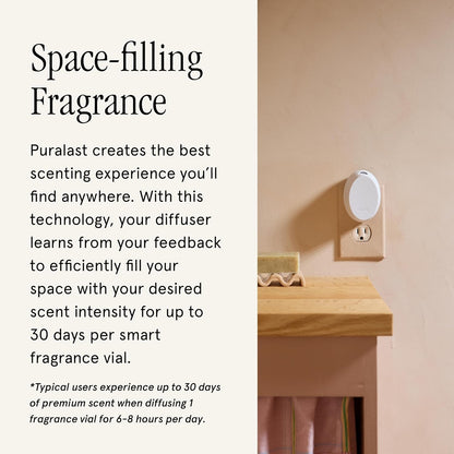 Pura Home Mini Fragrance Diffuser, Includes 1 Scent Refill, Linens & Surf