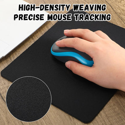 Crtiin 50 Pack Mouse Pad Bulk Pack, 7.09 x 8.66 Inch, Black