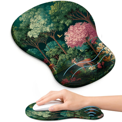 Ergonomic Mouse Pad with Wrist Rest, Gel Wrist Support, Black