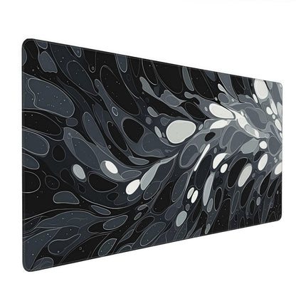 Gaming Mouse Pad, XXL Non-Slip Rubber Base, Waterproof with Stitched Edges, Japanese Demon Mask Design, 35.4 x 15.7 inches