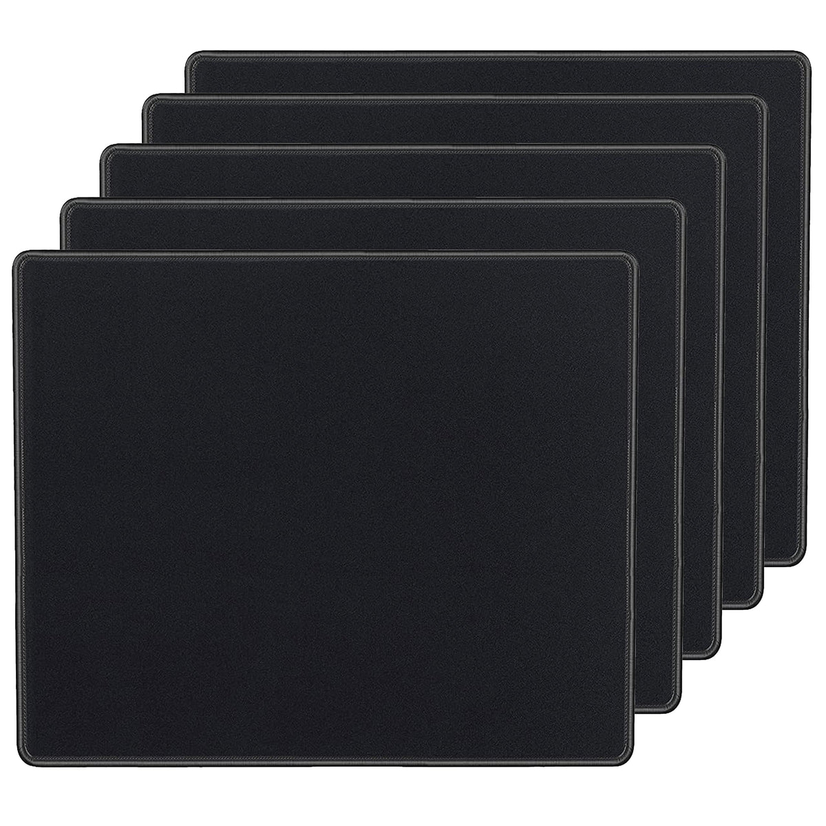 SaiTech IT 10-Pack Mouse Pads Bulk, Stitched Edges, Non-Slip Base
