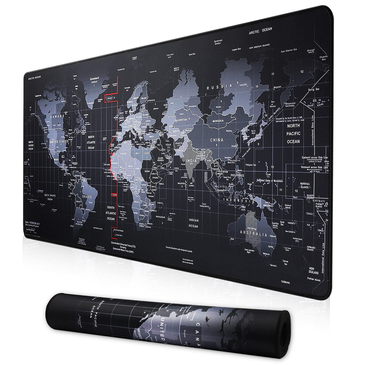 XXL Professional Large Mouse Pad & Computer Game Mouse Mat (35.4x15.7x0.12IN, 90x40 Black)