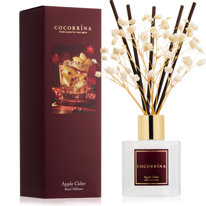 Cocorrína Reed Diffuser Set, Clean Linen 6.7 fl oz Scented Diffuser with Sticks Home Fragrance Reed Diffuser for Bathroom Shelf Décor