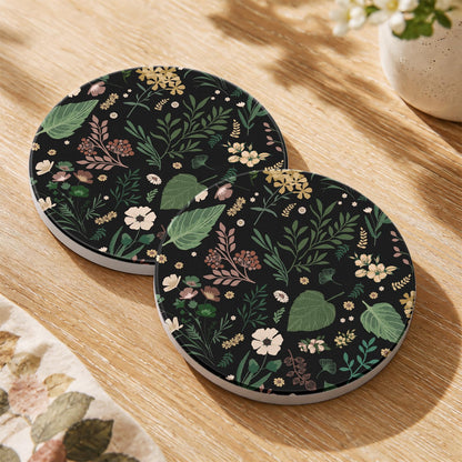Oqplog 2 Pack Ceramic Absorbent Drink Coasters for Women