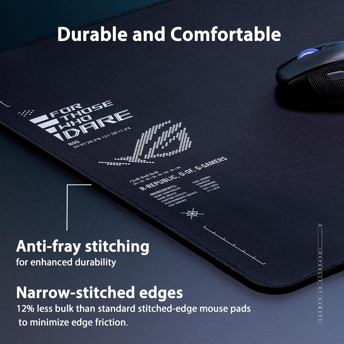 ASUS ROG Sheath II XXL Gaming Mouse Pad, 35.4” x 15.7”- Black