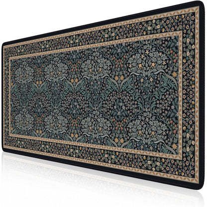 iCasso Desk Mat, Large Desk Mouse Pad for Desk,Home Office - Green Weeds