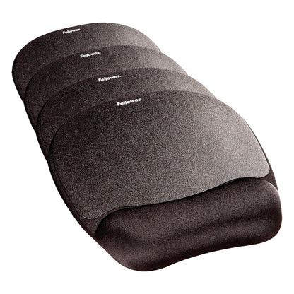 Fellowes Memory Foam Mouse Pad/Wrist Rest- Black (9176501)