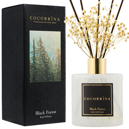 Cocorrína Reed Diffuser Set, Clean Linen 6.7 fl oz Scented Diffuser with Sticks Home Fragrance Reed Diffuser for Bathroom Shelf Décor