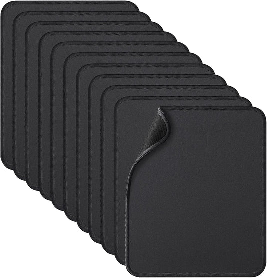 Zhithink 11 Pack Mouse Pad, 10.2''x8.2'' Computer Mousepad Bulk, Black